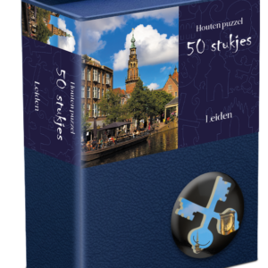 Houten Puzzel Leiden – 50 Stukjes | 13,5 x 12 cm