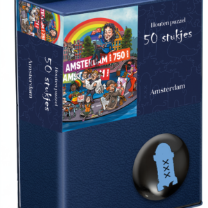 Houten Puzzel Amsterdam 750 Jaar – 50 Stukjes