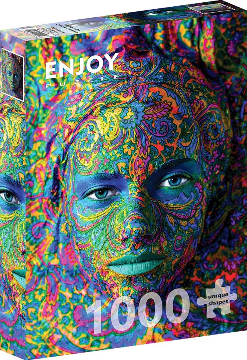 Legpuzzel Vrouw Make-up Kunst | 1000 Stukjes | Enjoy Puzzle